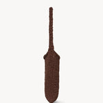 Side view of brown large didion bag on white background, with no model shown.
