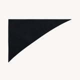 Folded view of black Leomine Scarf on white background, with no model shown.