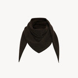 Front view of Brown Melange Leomine Scarf on white background, with no model shown.
