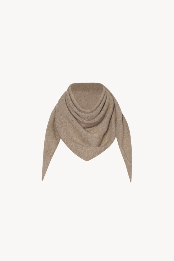 Front view of Taupe Leomine Scarf on white background, with no model shown.