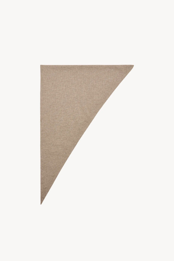Folded view of Taupe Leomine Scarf on white background, with no model shown.