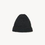 Front view of black leomir beanie on white background, with no model shown.