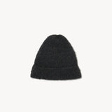 Front view of black leomir beanie on white background, with no model shown.