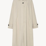 Front view of porcelain lolana coat on white background, with no model shown.