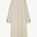 Back view of porcelain lolana coat on white background, with no model shown.