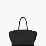 Front view of black marlo 12 bag on white background, with no model shown.