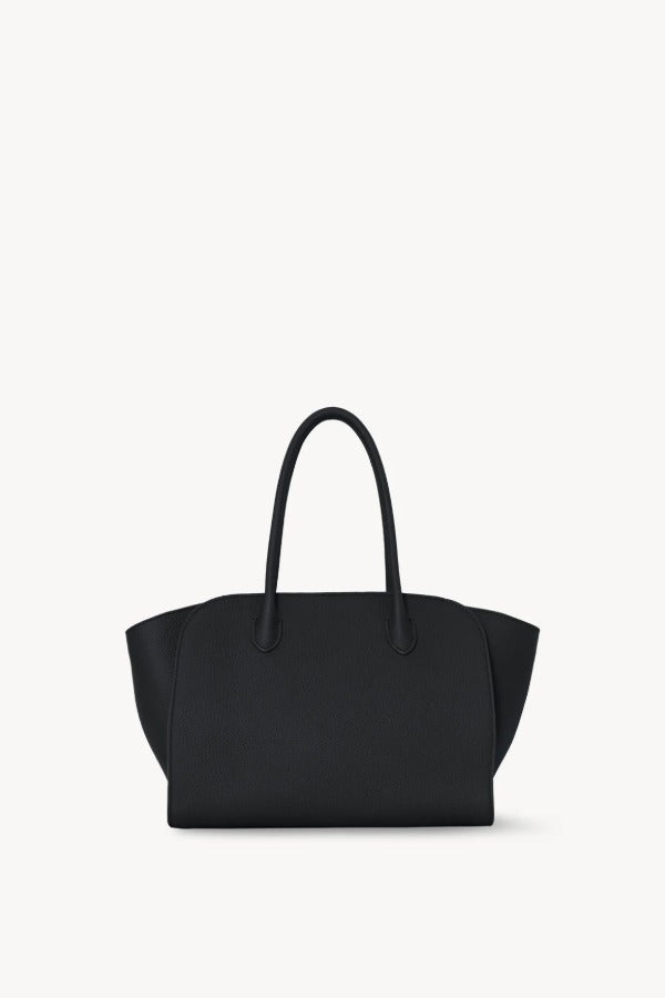 Front view of black marlo 12 bag on white background, with no model shown.