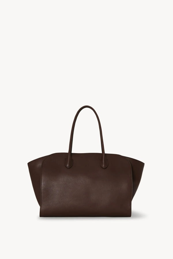 Front view of deep brown marlo 14 on white background, with no model shown.