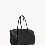 Front slanted view of black marlo 14 bag on white background, with no model shown.