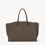 Front view of taupe marlo 17 on white background, with no model shown.