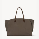 Front view of taupe marlo 17 on white background, with no model shown.