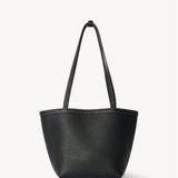 Front view of black medium park tote on white background, with no model shown.
