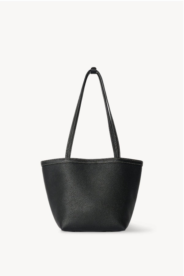 Front view of black medium park tote on white background, with no model shown.