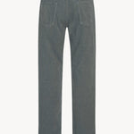 Back view of grey men's fred pants on white background, with no model shown.