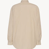 Back view of ivory/beige granada shirt on white background, with no model shown.