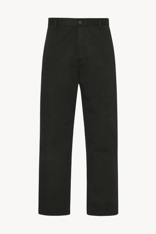 Front view of black sankuro pant on white background, with no model shown.