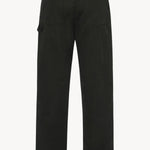 Back view of black sankuro pant on white background, with no model shown.
