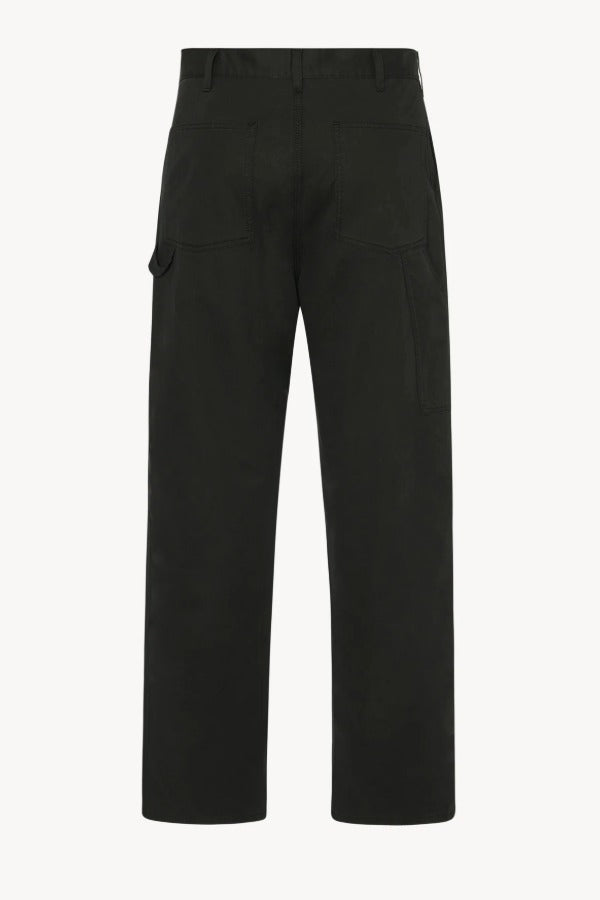 Back view of black sankuro pant on white background, with no model shown.