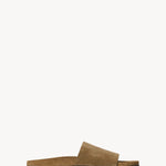 Right side view of military hugh slide sandal on white background, with no model shown.