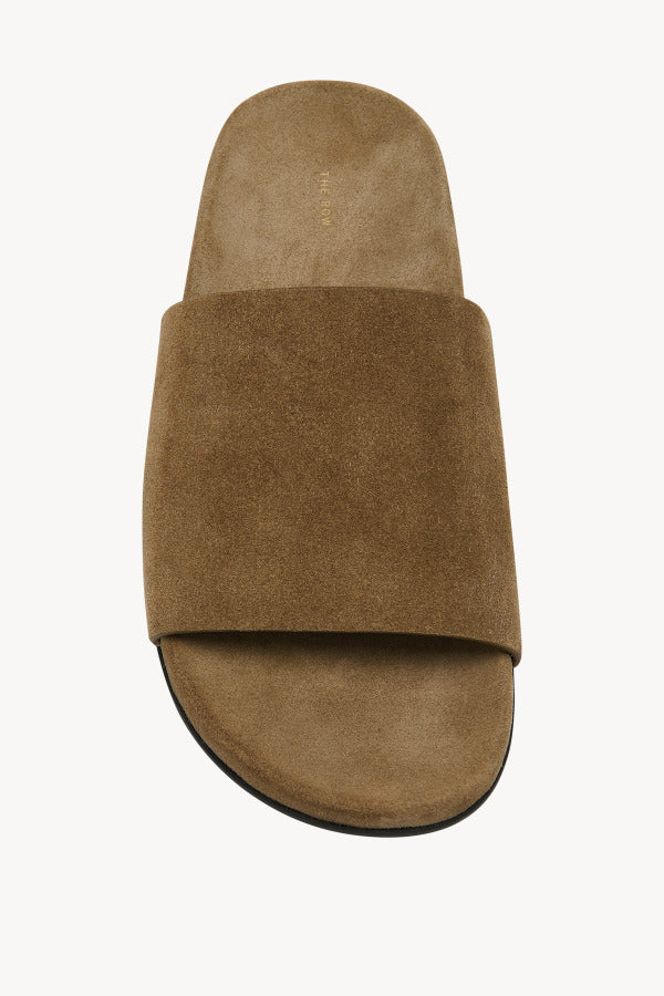 Overhead view of military hugh sandal on white background, with no model shown.