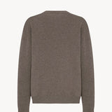 Back view of brown sepia misael top on white background, with no model shown.