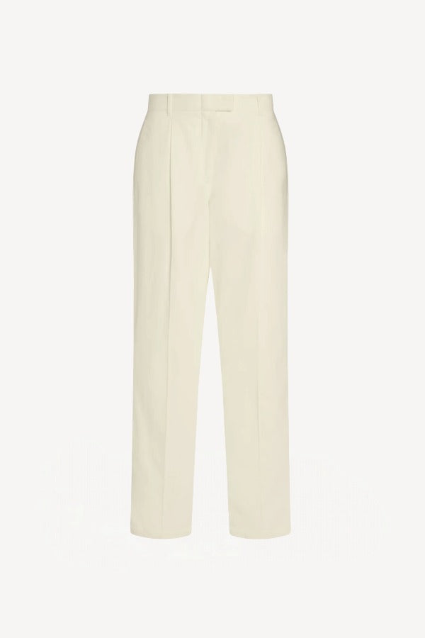 Front view of white neriah pant on white background with no model shown.
