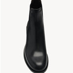 Overhead view of black nobilis boot on white background, with no model shown.