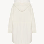 Back view of off-white Kemetina Coat on white background, with no model shown.