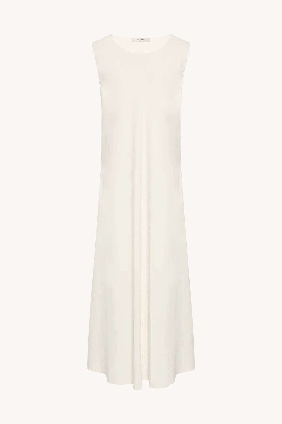 Front view of off-white Nicole dress on white background, with no model shown