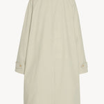 Back view of snow pluma coat on white background, with no model shown.