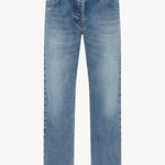 Front view of indigo Riaco Jean on white background, with no model shown.