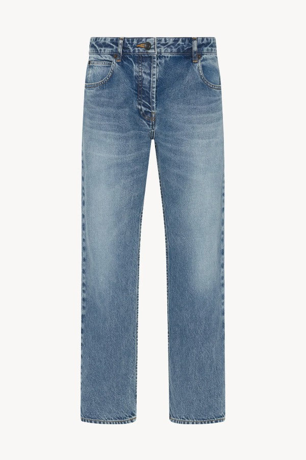 Front view of indigo Riaco Jean on white background, with no model shown.