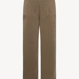 Back view of taupe sharka pant on white background, with no model shown.