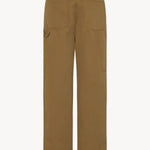 Back view of dark sand sharka pant on white background, with no model shown.