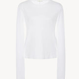 Front view of the white sherman t-shirt on white background, with no model shown.