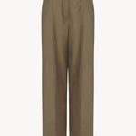 Front view of military beige sorina pant on white background, with no model shown.