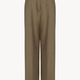 Front view of military beige sorina pant on white background, with no model shown.