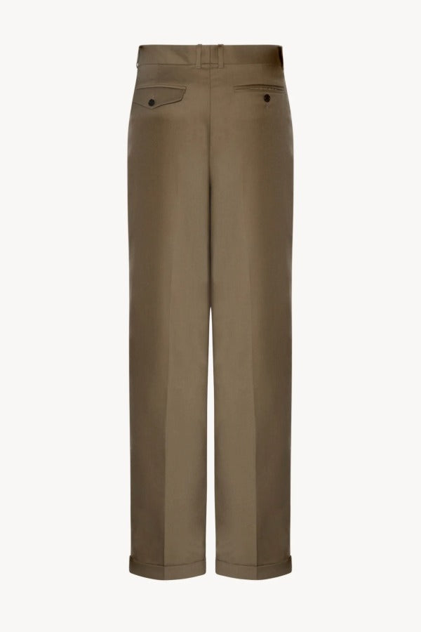 Back view of military beige sorina pant on white background, with no model shown.