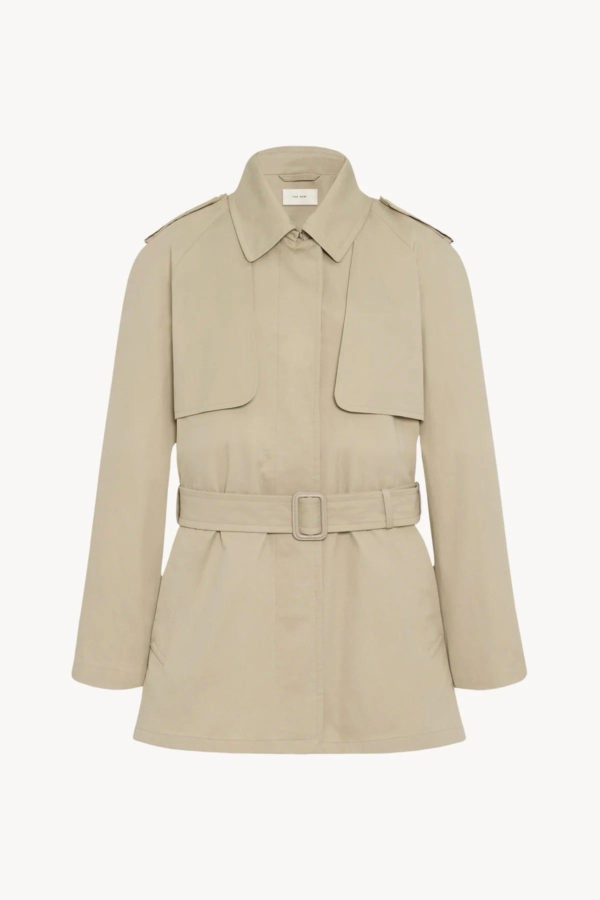 Front view of sandstone tavoris jacket on white background, with no model shown.