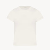 Front view of white tori top on white background, with no model shown.