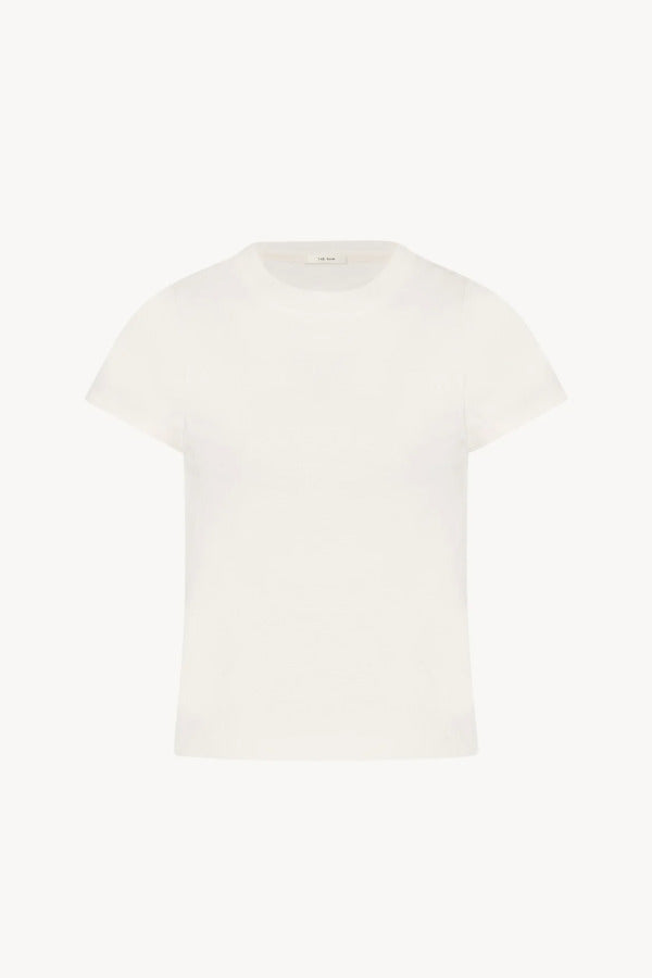 Front view of white tori top on white background, with no model shown.