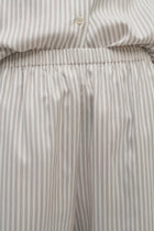 Front closeup view of short with white background.