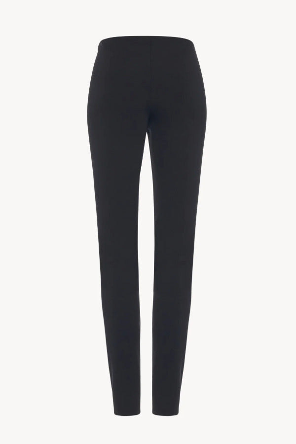 Back view of black woolworth pant on white background, with no model shown.