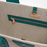 Tote Bag in Teal Green