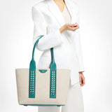 Tote Bag in Teal Green