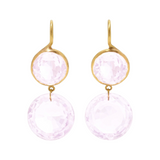 22K Yellow Gold Rose Quartz Extra Large Incandescence