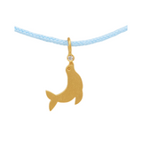 Marie-Hélène De Taillac 22K Yellow Gold Seal Charm with Small Diamond