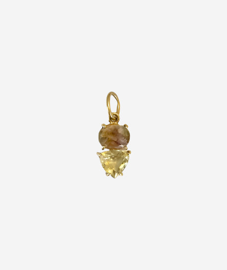 One of a Kind 18K Rose Gold Pendant Set with Tourmalines