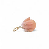 Irene Neuwirth One of a Kind Carved Pink Opal Bunny Pendant