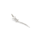 18K White Gold Diamond Alligator Single Extra Long  Earring